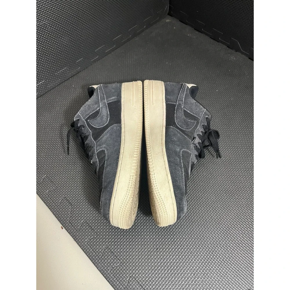 Nike Air Force 1 Low‎ Mens Size 10 Black Suede Sail AO3835-001 Sneakers